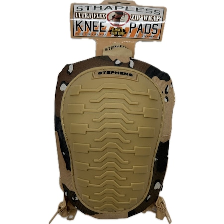 Stephens Strapless Knee Pads Superior Comfort and Support  Soft Cap Non-Marring Camo Green SKPCT